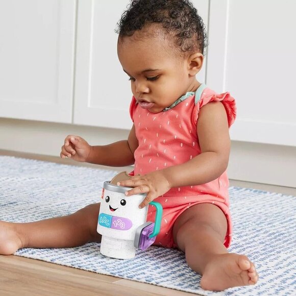 Fisher-Price Laugh & Learn Interactive Coffee Cup Toy with Lights, Music & Learn - Picture 3 of 6